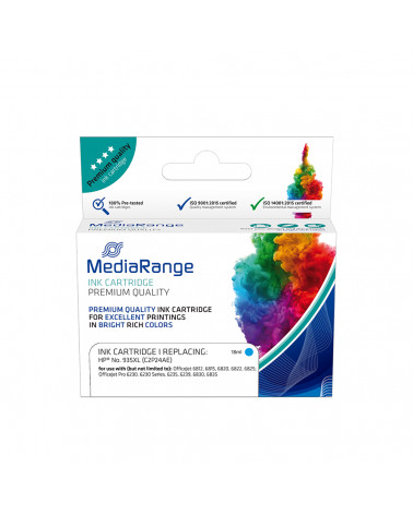 Inkjet MEDIARANGE Συμβατό για Εκτυπωτές HP (Cyan) (No.935XL) (C2P24AE) (MRHP935CXL)