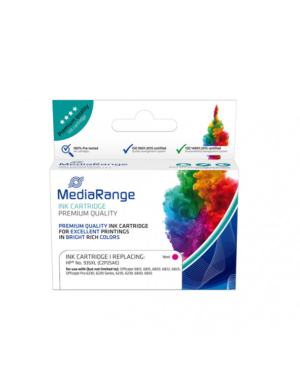 Inkjet MEDIARANGE Συμβατό για Εκτυπωτές HP (Magenta) (No.935XL) (C2P25AE) (MRHP935MXL)