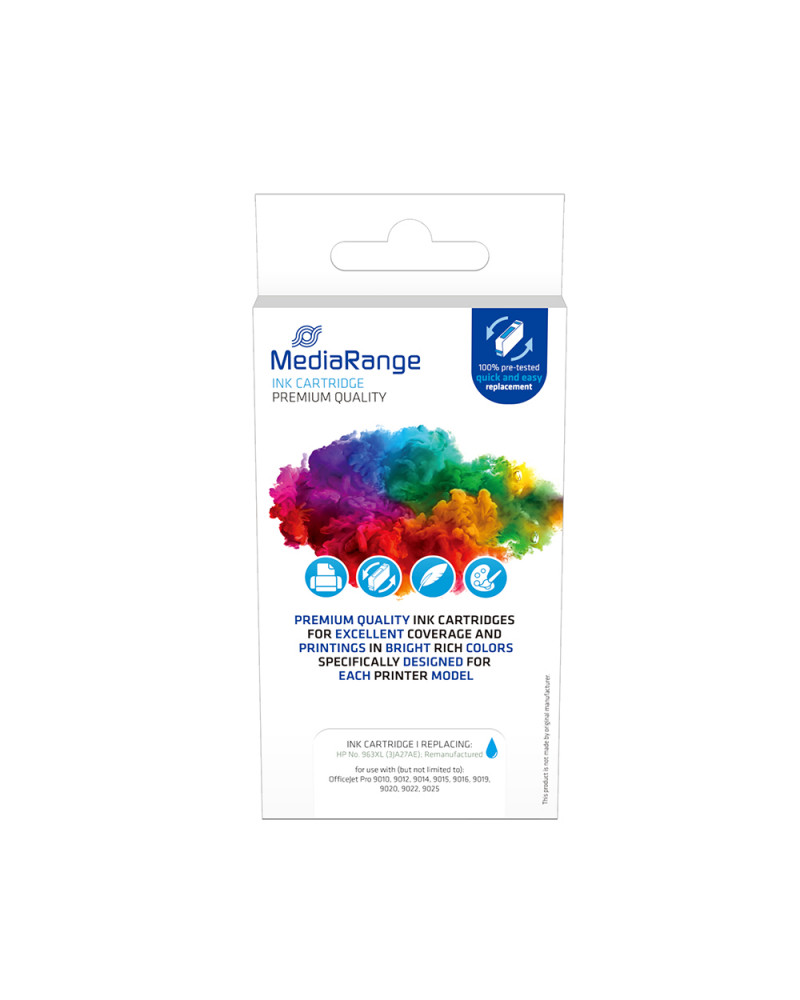 Inkjet MEDIARANGE Συμβατό για Εκτυπωτές HP (Cyan) (No.963XL) (3JA27AE) (MRHP963XLC)