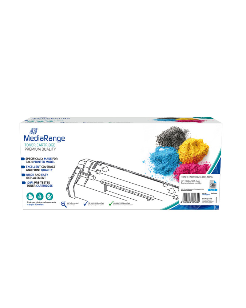 Toner MEDIARANGE Συμβατό για Εκτυπωτές HP (Cyan) (CB541A/125A) (MRHPTCB541A)