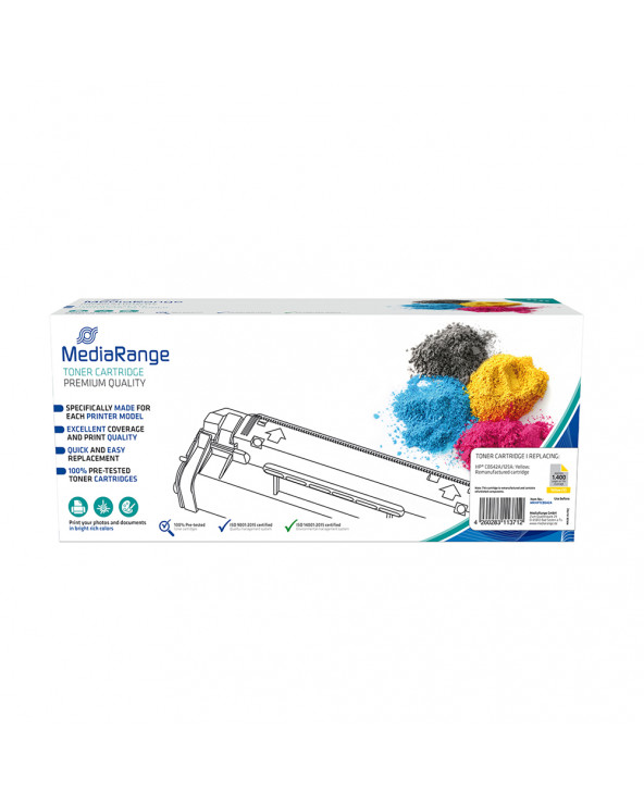 Toner MEDIARANGE Συμβατό για Εκτυπωτές HP (Yellow) (CB542A/125A) (MRHPTCB542A)