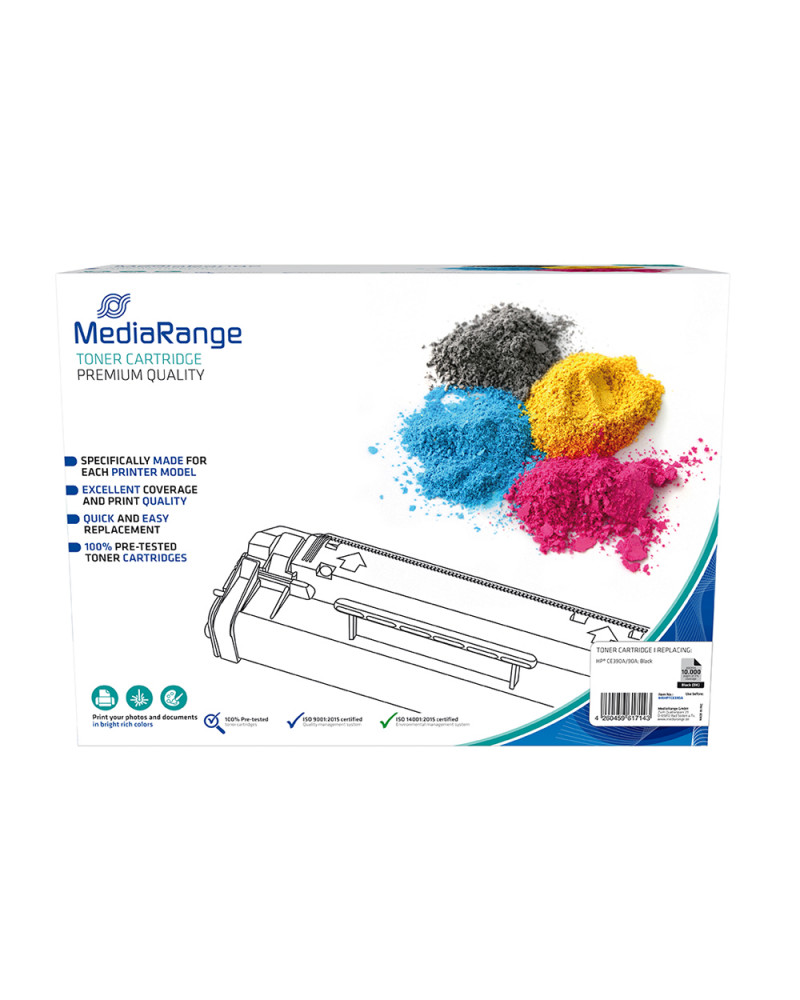 Toner MEDIARANGE Συμβατό για Εκτυπωτές HP (Black) (CE390A/90A) (MRHPTCE390A)