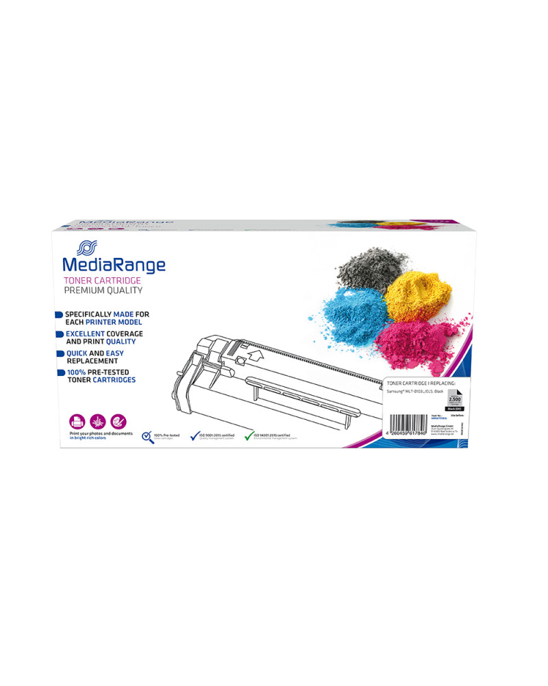 Toner MEDIARANGE Συμβατό για Εκτυπωτές Samsung (Black) (MLT-D103L) (MRSATD103L)