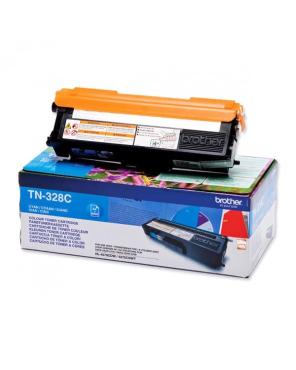 Toner Brother TN-328C HC Cyan (TN-328C) (BRO-TN-328C)