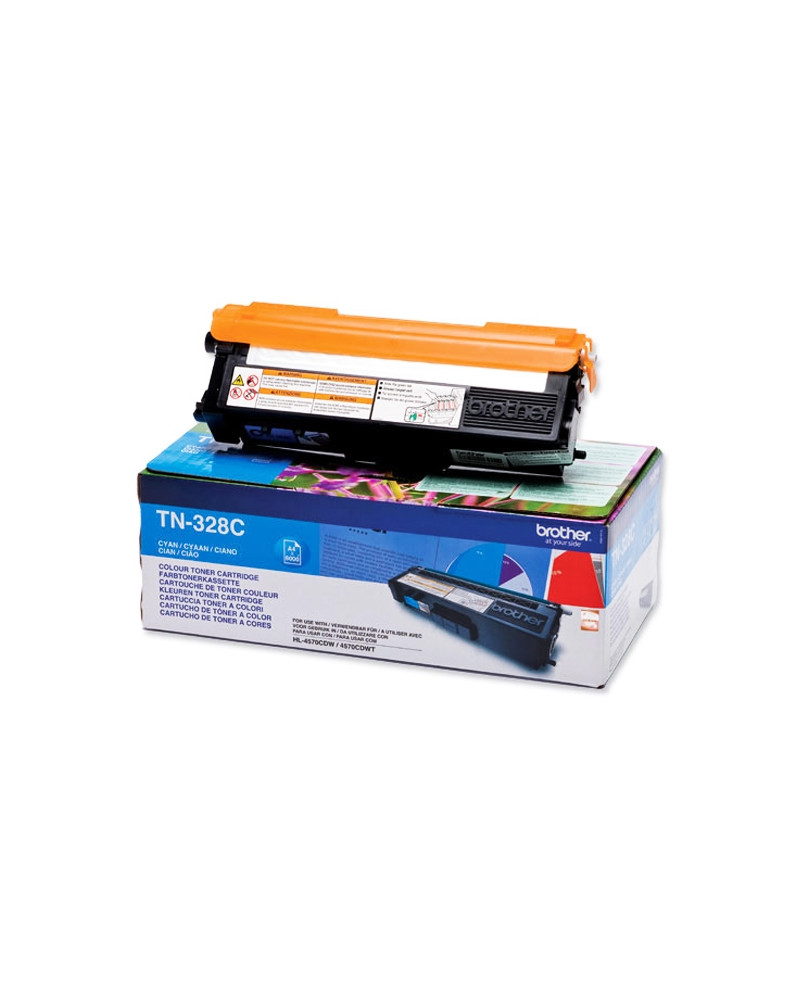 Toner Brother TN-328C HC Cyan (TN-328C) (BRO-TN-328C)