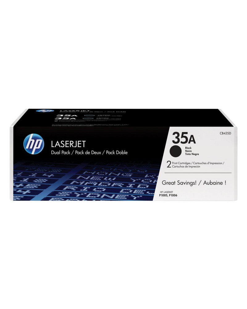 HP LaserJet P1005/1006 Black Dual Pack (CB435AD) (HPCB435AD)