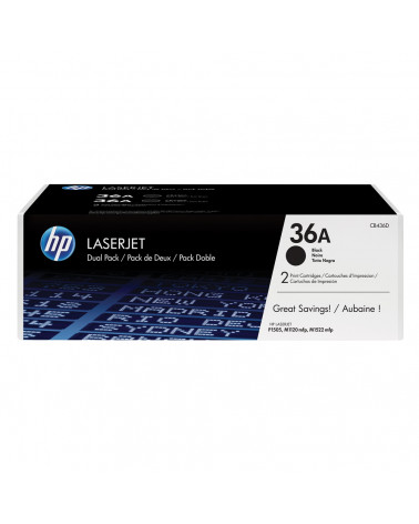 HP LaserJet P1505 Black Dual Pack (CB436AD) (HPCB436AD)