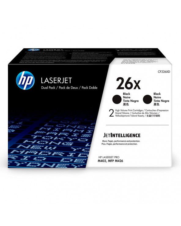 Toner Hp CF226XD Black HC 2-Pack (9k) (CF226XD) (HPCF226XD)