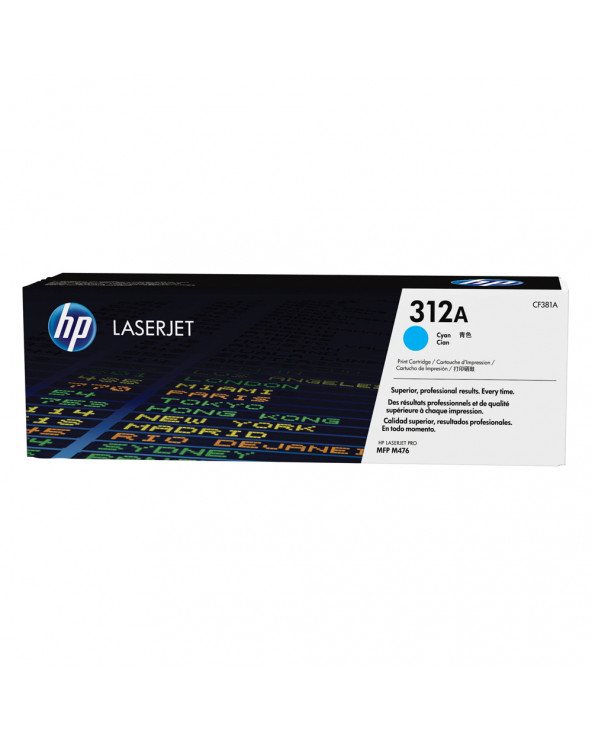 HP 312A LaserJet Cyan Toner (2.7k) (CF381A) (HPCF381A)