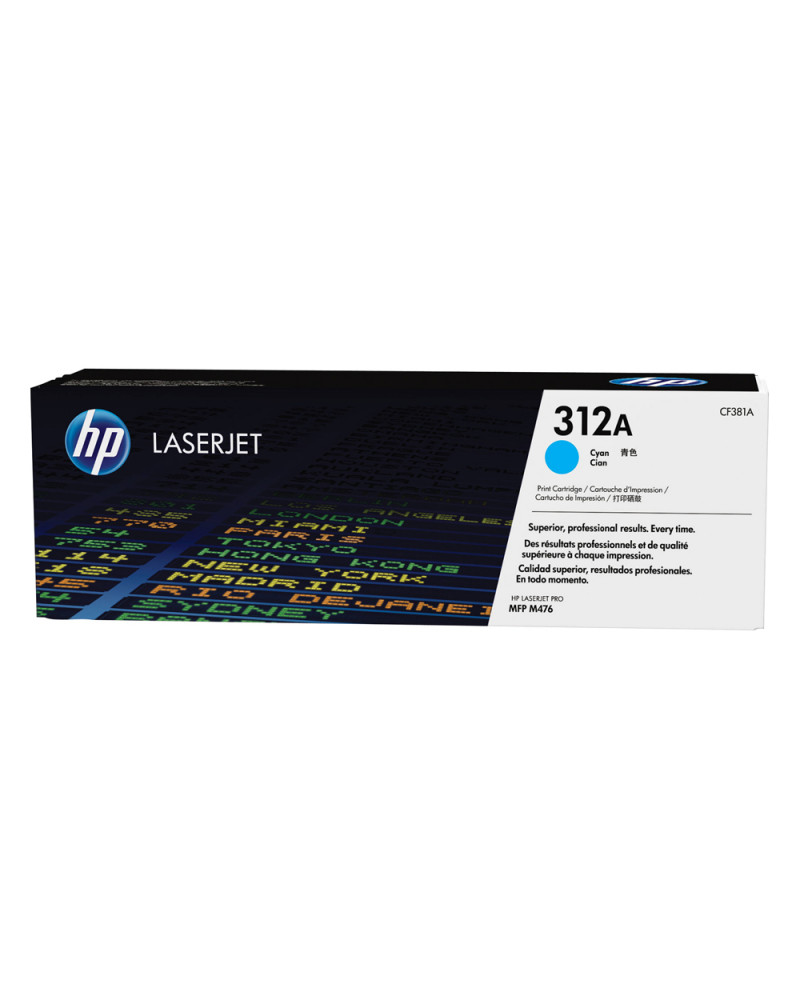 HP 312A LaserJet Cyan Toner (2.7k) (CF381A) (HPCF381A)