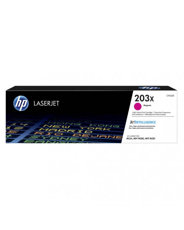 HP 203X LaserJet HC Magenta Toner (2.5k) (CF543X) (HPCF543X)