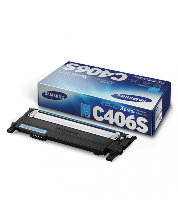 Samsung CLT-C406S Cyan Toner Cartridge (ST984A) (HPCLTC406S)