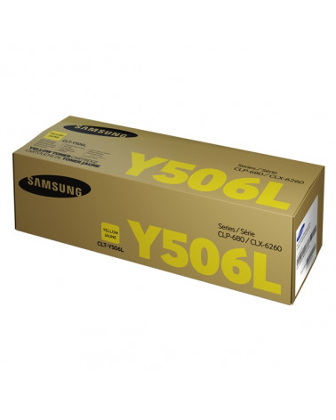 Samsung CLT-Y506L High Yield Yellow Toner Cartridge (SU515A) (HPCLTY506L)