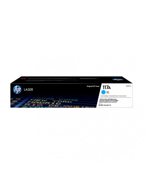 HP 117A Cyan Original Laser Toner Cartridge (W2071A) (HPW2071A)