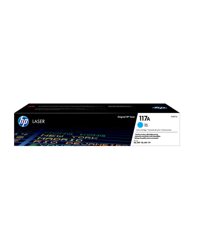 HP 117A Cyan Original Laser Toner Cartridge (W2071A) (HPW2071A)