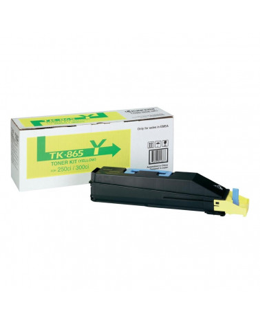 KYOCERA KYOCERA TASKALFA 250ci/300ci YELLOW TONER (12k) (TK-865Y) (KYOTK865Y)