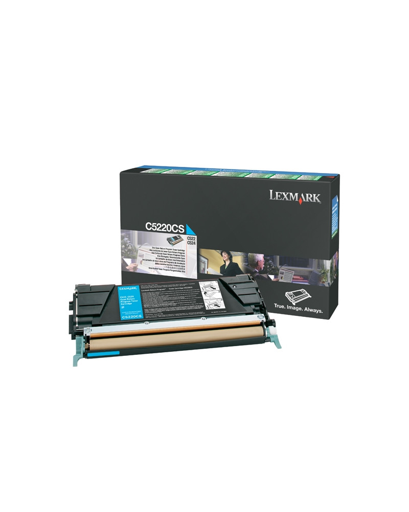 LEXMARK C522/524/530 CYAN TONER (3K) (C5220CS) (LEXC5220CS)