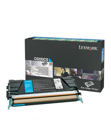 LEXMARK C522/524/530 CYAN TONER (3K) (C5220CS) (LEXC5220CS)