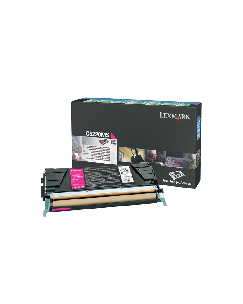 LEXMARK C522/524/530 MAGENTA TONER (3K) (C5220MS) (LEXC5220MS)