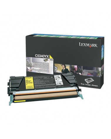 LEXMARK C534 YELLOW TONER (7k) (C5340YX) (LEXC5340YX)