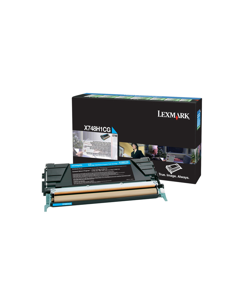 Toner Lexmark X748H1CG HC Cyan (X748H1CG) (LEXX748H1CG)