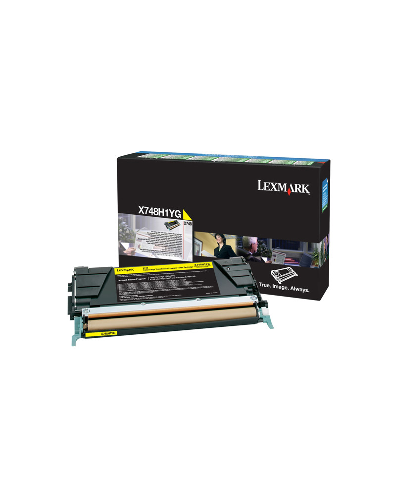 Toner Lexmark X748H1YG HC Yellow (X748H1YG) (LEXX748H1YG)