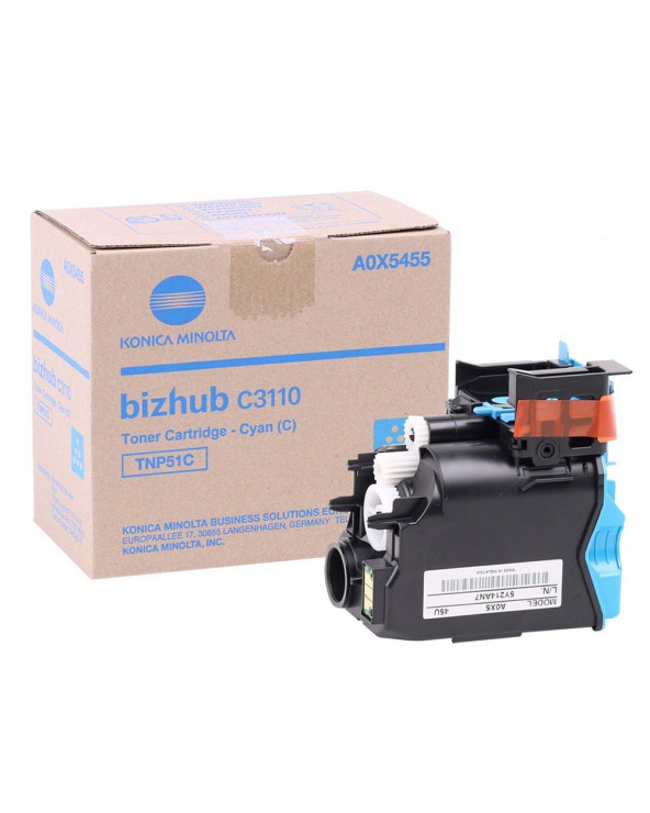 KONICA MINOLTA BIZHUB C3110 TONER CYAN (A0X5455) (MINTNP51C)