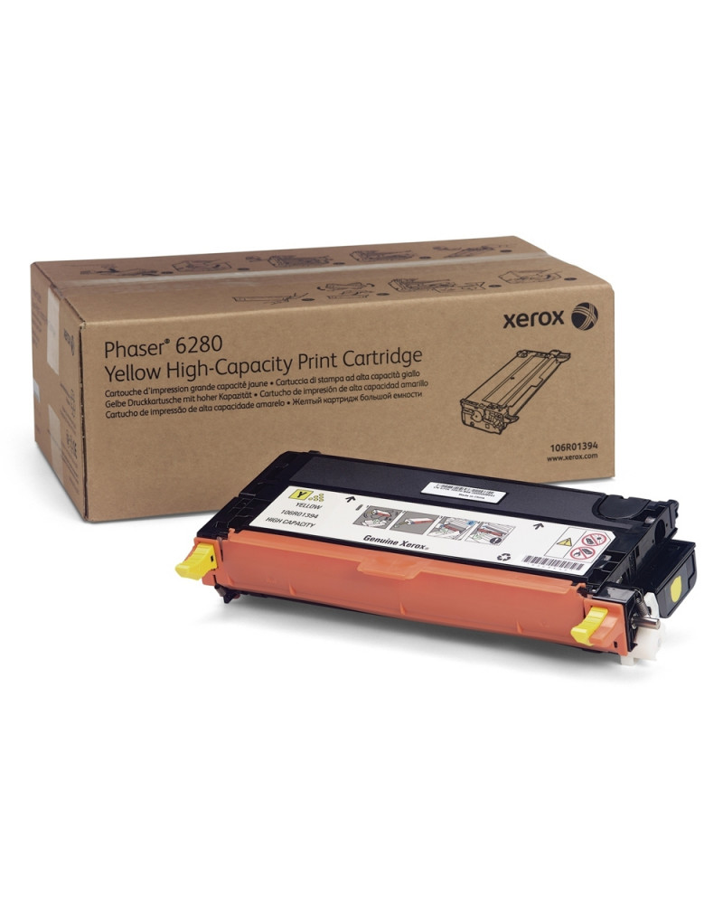 XEROX PHASER 6280/VN/VDN/DN/N HC YELLOW TONER (5.9k) (106R01394) (XER106R01394)