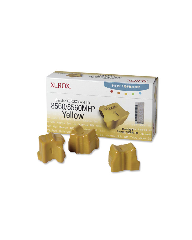 XEROX PHASER 8560 YELL  ColorStix-3pk (108R00725) (XER108R00725)