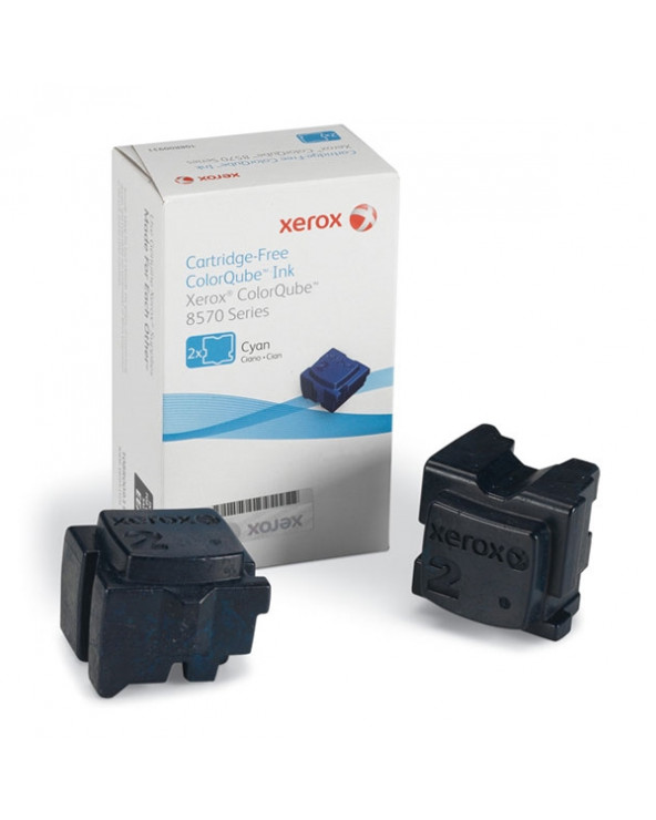 XEROX COLORQUBE 8570 CYAN SOLID INK (2Pk, 4.4k) (108R00931) (XER108R00931)