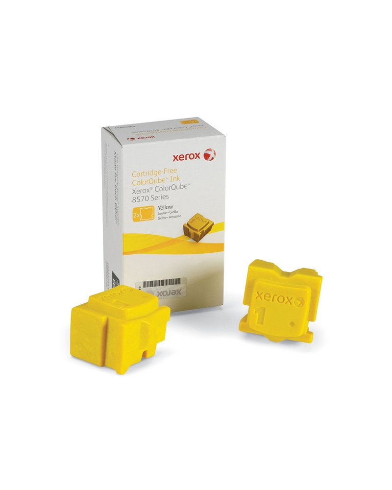 XEROX COLORQUBE 8570 YELLOW SOLID INK (2Pk, 4.4k) (108R00933) (XER108R00933)