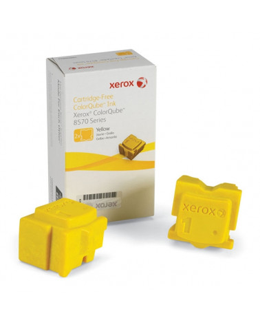 XEROX COLORQUBE 8570 YELLOW SOLID INK (2Pk, 4.4k) (108R00933) (XER108R00933)