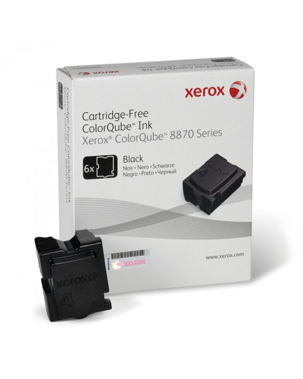 XEROX COLORQUBE 8870 BLACK SOLID INK (6pk, 16.7k) (108R00957) (XER108R00957)