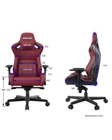 ANDA SEAT Gaming Chair AD12XL KAISER-II Maroon