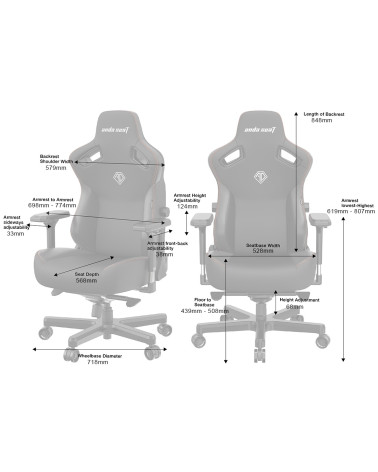 ANDA SEAT Gaming Chair KAISER-3 XL Brown