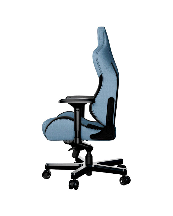 Anda Seat Gaming Chair T-PRO II Light Blue-Black Fabric with Alcantara Stripes