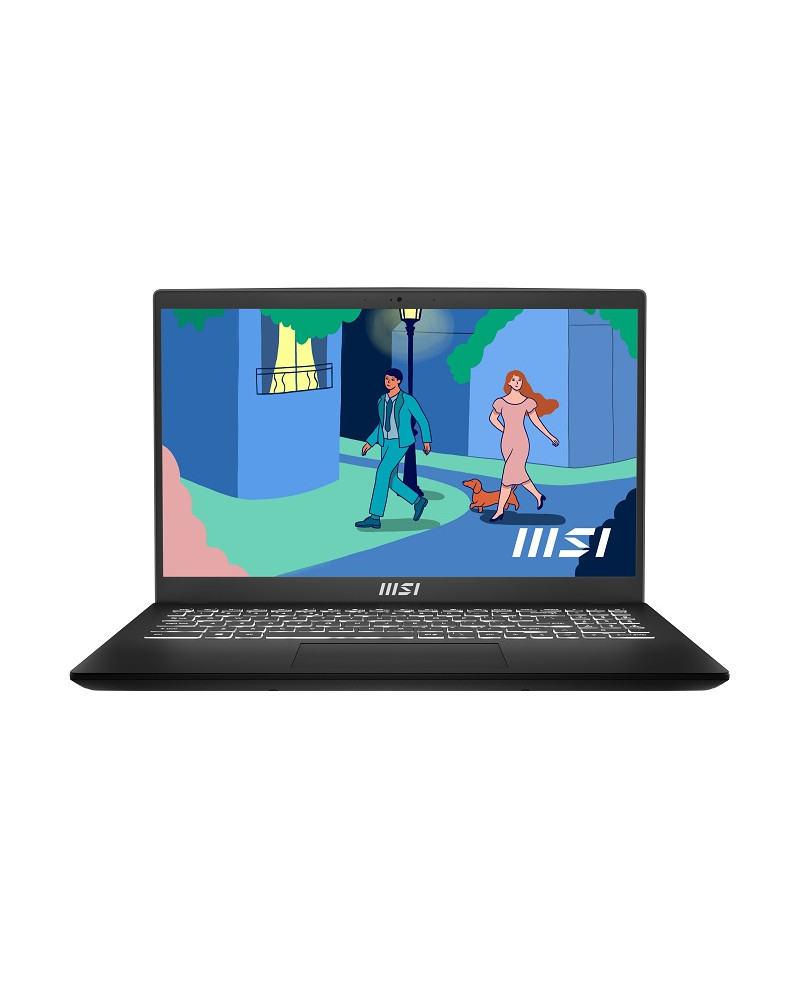 MSI Laptop Modern 15 B12M 15.6'' FHD IPS i7-1255U/16GB/512GB SSD/Win 11 Pro/2Y/Black