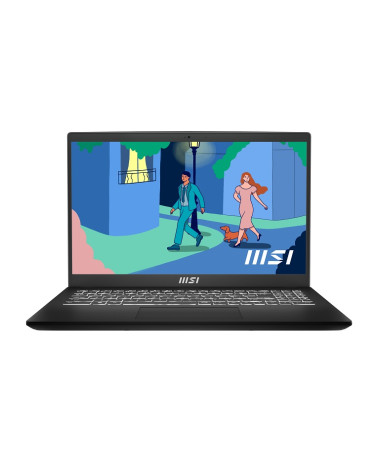 MSI Laptop Modern 15 B12M 15.6'' FHD IPS i7-1255U/16GB/512GB SSD/Win 11 Pro/2Y/Black