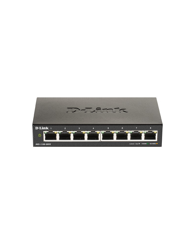 D-LINK SWITCH DGS-1100-08V2, 8 PORT GIGABIT SMART