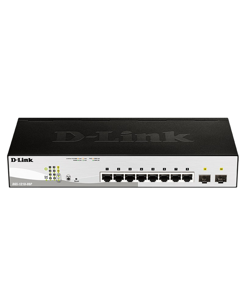 D-LINK DGS-1210-08P Desktop PoE Smart Switch