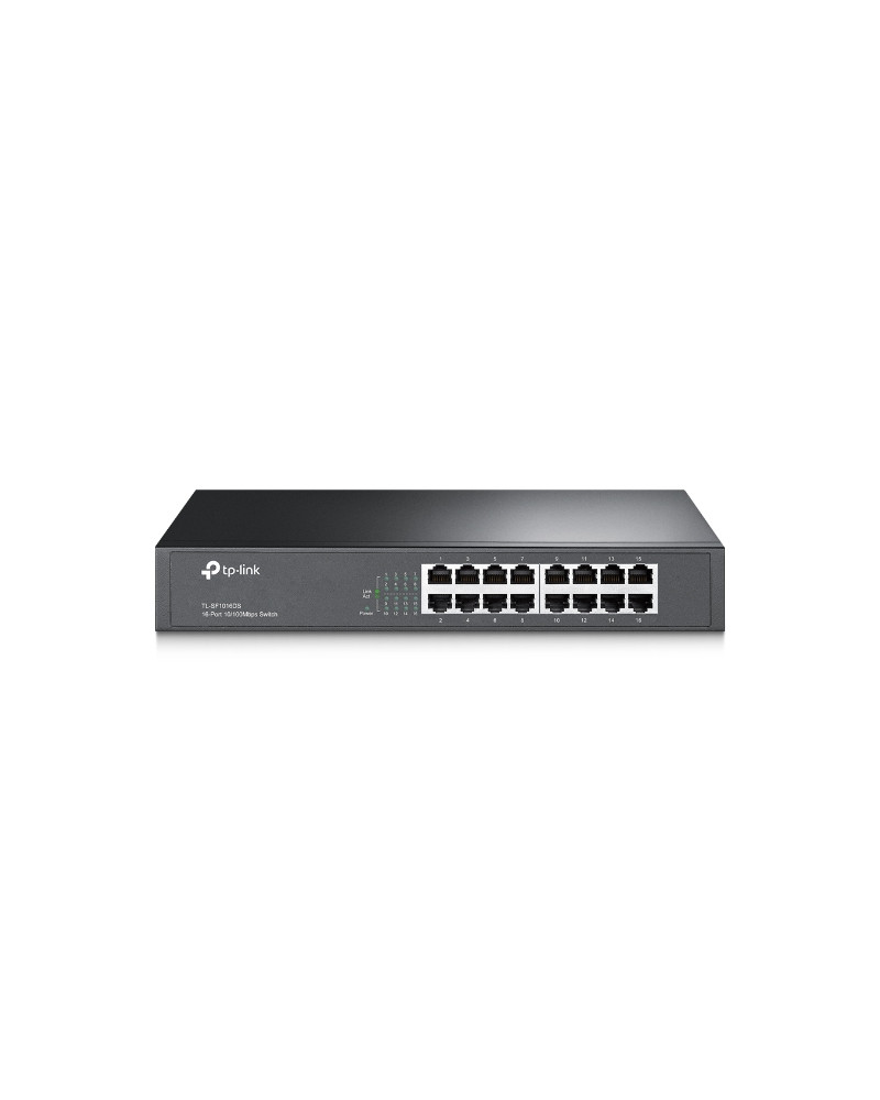 TP-LINK Switch TL-SF1016DS, 16 port, 10/100 Mbps, Steel Case