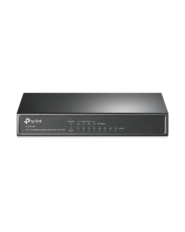 TP-LINK Switch TL-SF1008P, 8 port, 10/100 Mbps, POE