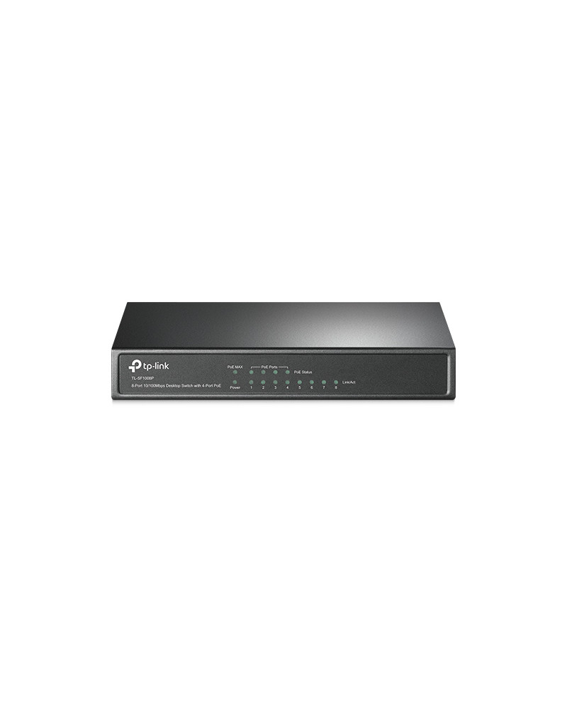 TP-LINK Switch TL-SF1008P, 8 port, 10/100 Mbps, POE