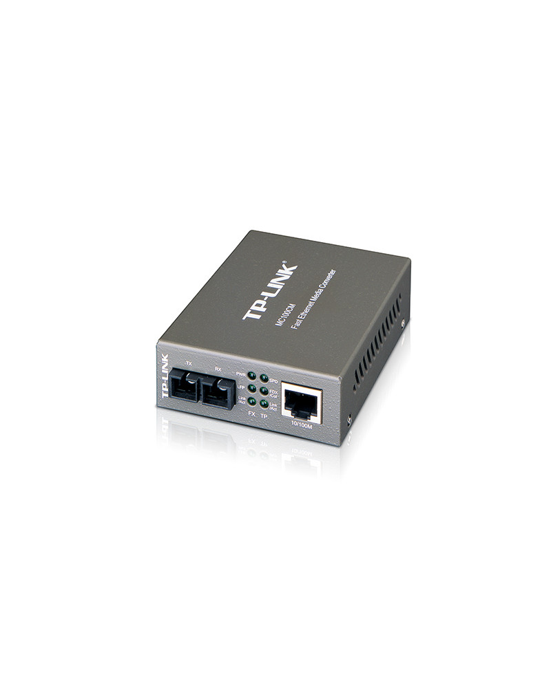 10/100Mbps RJ45 to 100Mbps multi-mode SC fiber Converter, Full-duplex, up to 2Km, switching power ad