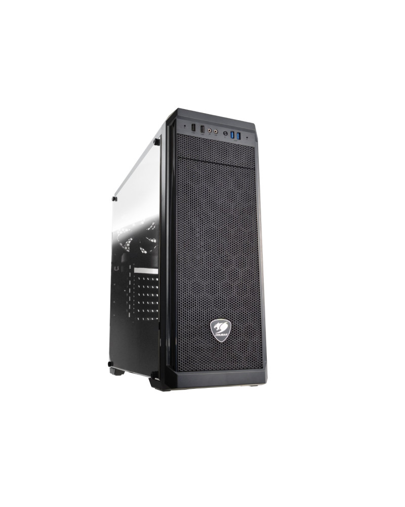 CC-COUGAR Case MX330-G Middle ATX Black Tempered Glass USB 3.0