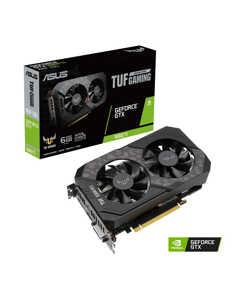 ASUS VGA GTX 1660Ti, TUF-GTX1660TI-6G-EVO-GAMING, 6144MB, GDDR6