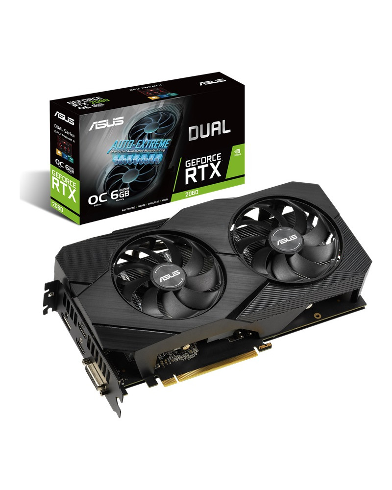 ASUS VGA DUAL-RTX2060-O6G-EVO, 6GB ,GDDR6