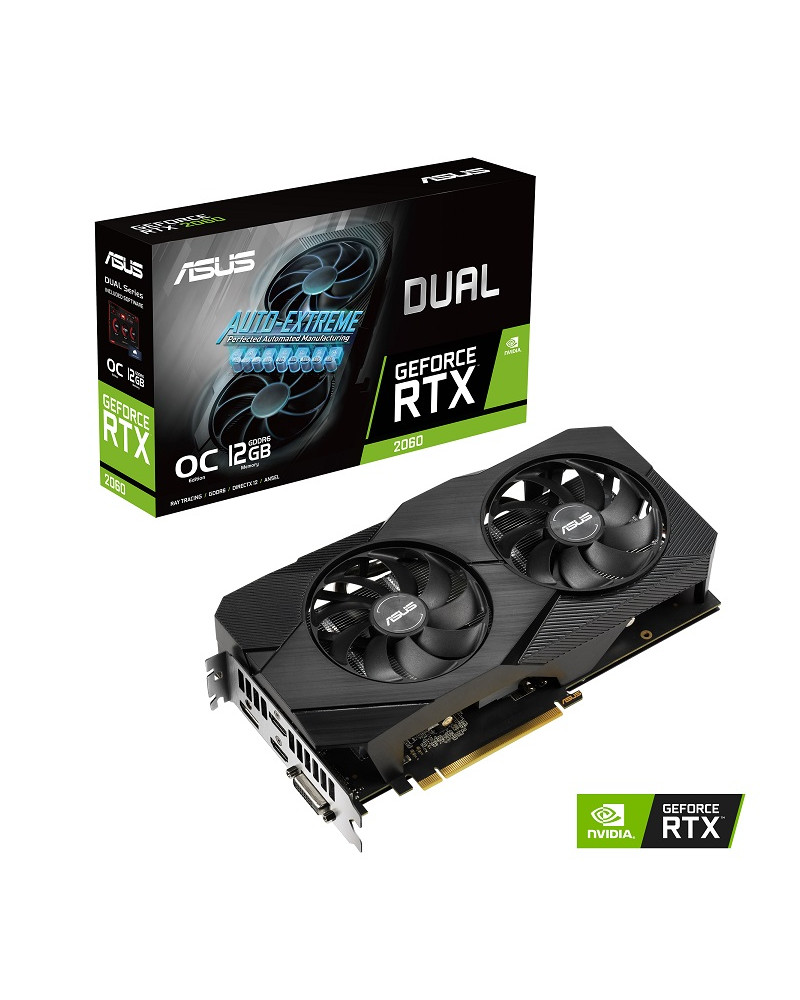 ASUS VGA DUAL-RTX2060-O12G-EVO, 12GB, GDDR6