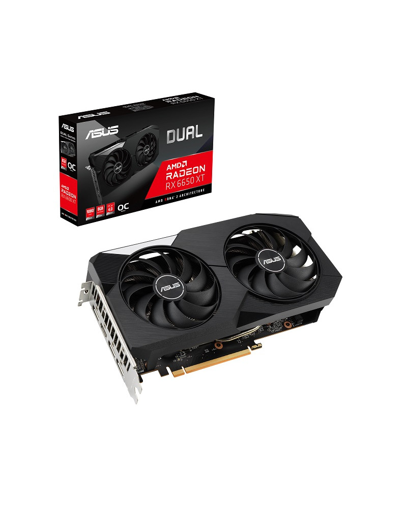 ASUS VGA DUAL-RX6650XT-O8G, 8GB GDDR6