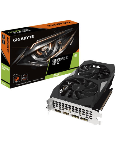 GIGABYTE VGA GTX 1660Ti, GV-N166TOC-6GD, 6144MB, GDDR6